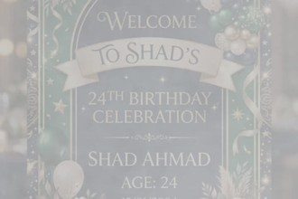 design personalized birthday welcome signs and printable party decorations