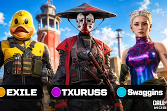 create cinematic 3d codm character thumbnails
