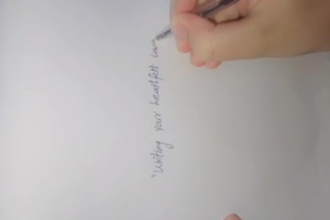 write romantic handwritten letters, love notes and poems