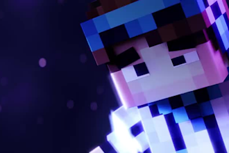 create minecraft 3d animation, blockbench models and character animation
