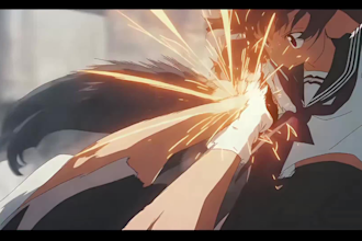 create ai anime fight scene or action video
