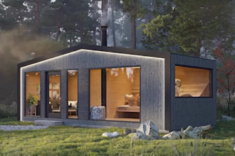 create model and render exterior, interior and 3d floorplan