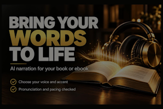 create an ai narrated audiobook from your book or ebook
