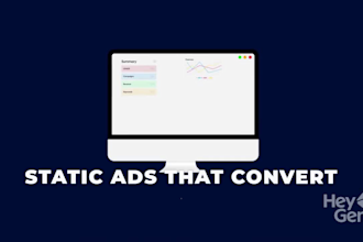 design high converting static ads creative for meta and google ads