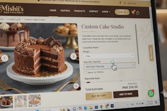 design a responsive HTML CSS bakery and cake shop website