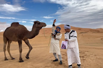 wish happy birthday with camel birthday