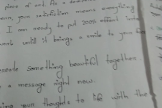 write letters or notes in beautiful handwriting