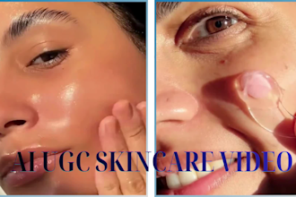 create ai ugc skincare video, ugc ads, ugc cosmetics video, ugc product ads