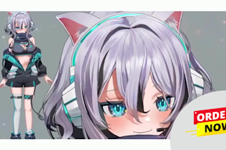 design nsfw vtuber model live2d vtuber rigging,live2d model