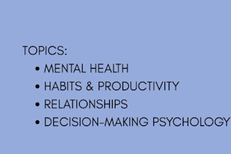 write psychology and self help articles