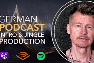 produce your german male podcast intro, outro and jingle