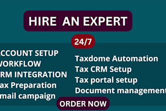 setup and optimize taxdome CRM for accountants and tax firms taxdome CRM setup