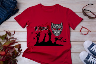 make custom horror t shirt design for your clothing brand