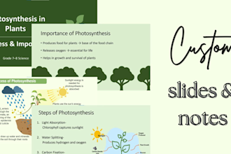 create presentation slides with detailed speaker notes