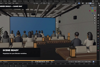 design a 3d pop up store concept by the end of your workday