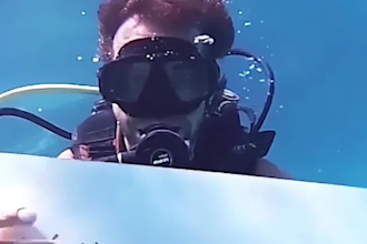create your unforgettable underwater birthday message