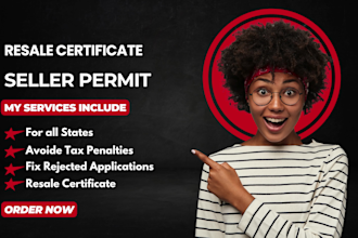 register US seller permit and resale certificate in all states