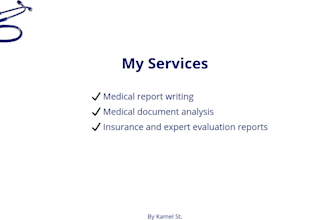 write medical insurance and disability reports