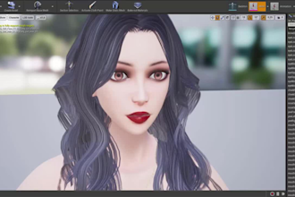 animated 3d avatar,arm,eyes,mouth rig,arkit52,animaze,iclone,ue skeletons,vrchat