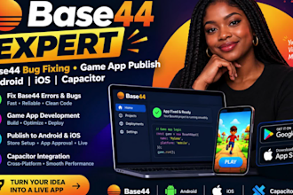 base44 expert base44 bug fixing base44 game app publish android ios capacitor