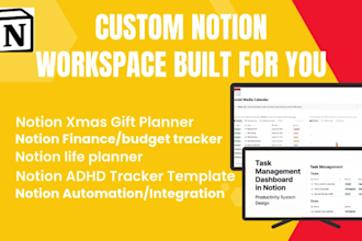 do notion christmas gift planner 2026 goal planner task tracker holiday planner