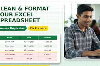 clean and format your excel spreadsheet with data cleanup