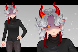 design and rig vtuber model in live2d 2dvtuber vtuber twitch vtuber rigging