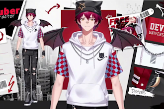 do 2d 3d live2d vtuber rigging anime chibi vtuber avatar model artist rigger