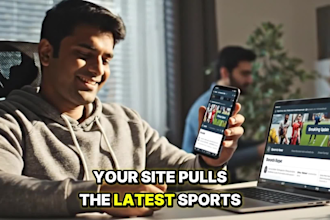 build automated sports news wordpress website
