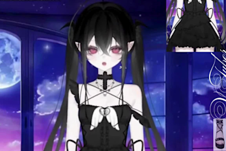 design and rig pro live2d vtuber model for vtuber studio