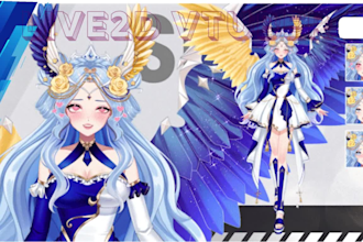 create live2d vtuber model vtuber rigging anime vtuber for streaming