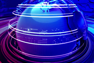 make a breaking news globe intro