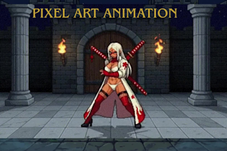 make pixel art nsfw characters and sprites for nsfw game art animation