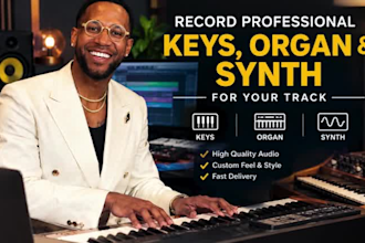record professional keys, organ, and synth for your track