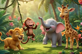 create engaging 2d or 3d animated kids nursery rhymes videos