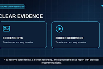 test your website or web app from mainland china