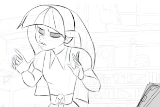 create 2d traditional animation, hand drawn frame by frame animation