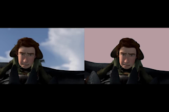 do rotoscopy, green screen removal, clean plating and keying