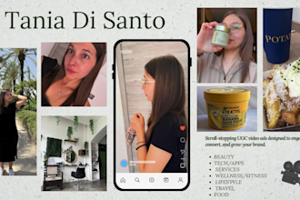 create viral tiktok and instagram reels ugc videos in italian