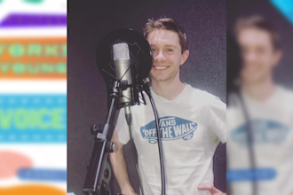 record a friendly, youthful yorkshire voice over