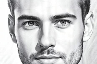 hyper realistic pencil sketch from your photo