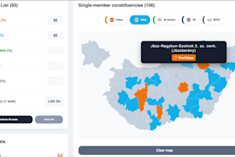 build a custom interactive election map simulator with javascript