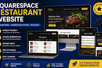 design restaurant squarespace website, redesign squarespace restaurant website