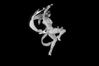 do 3d cartoon character animation, 3d game animation model unreal engine rigging