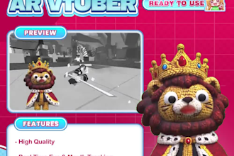 create 3d ar vtuber filter for snap camera, vtuber model rigger, lens studio