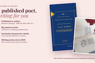 create custom personalized poem for love, anniversary or any occasion