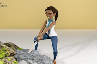 create 3d character animation for unity, ue5, blender