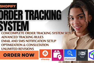 setup order tracking system aftership tracktor parcel panel rush track123 shipup