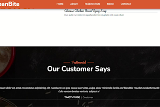 build a restaurant website
