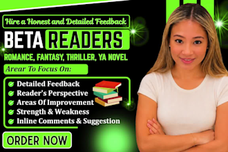 beta read romance beta reader fantasy ya novel beta reader thriller beta reader